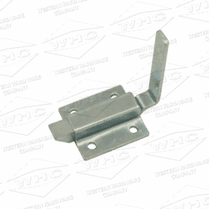 Zinc plated spring loaded bolt slam latch with long bent tab Part WHCDL2 for gates & enclosures