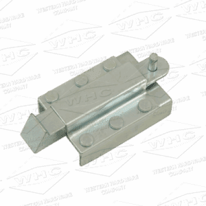 Zinc plated spring loaded bolt slam latch with raised base Part WHCDL5 for gates & enclosures