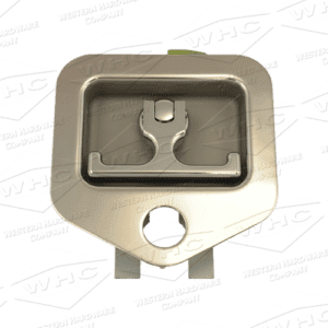 WHCSSLPA3S-STUD: Stainless Steel 3-Point Studded (6) Lock Pocket (Front)