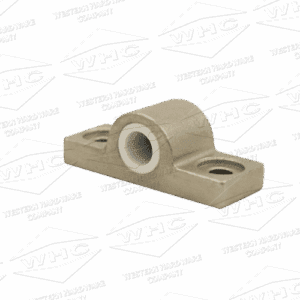 Stainless steel end hinge block Part WHCSSHB 3/4 view pillow block for service bodies & toolboxes