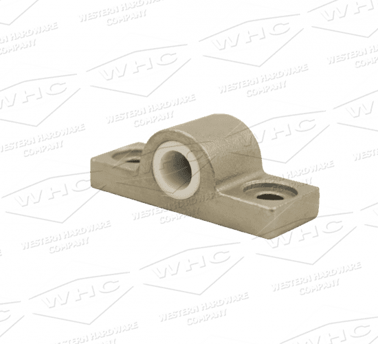 Stainless steel end hinge block Part WHCSSHB 3/4 view pillow block for service bodies & toolboxes