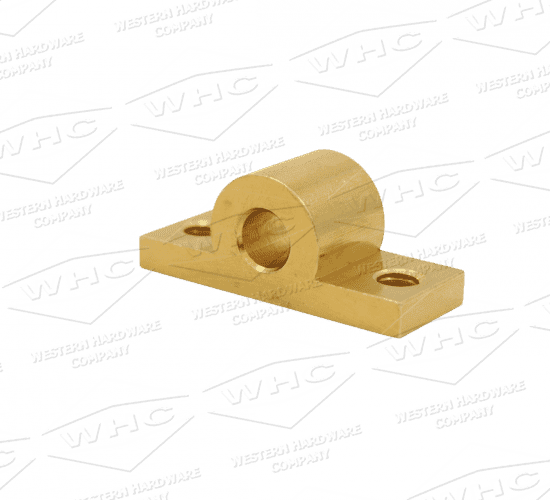 Brass end hinge block Part WHCT84057 3/4 view pillow block for service bodies & toolboxes