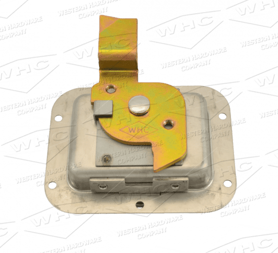 3 point pad lockable stainless steel T-handle latch Part WHCSSSPHA3-PL back view rivet holes