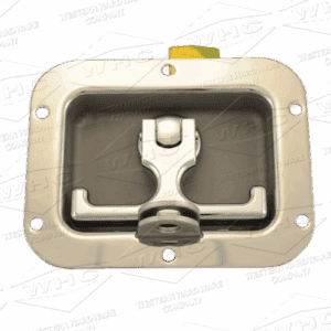 3 point pad lockable stainless steel T-handle latch Part WHCSSSPHA3-PL polished front view