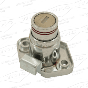 WHCDL78DB-PO pop-out push-button double-bitted lock in unlocked position