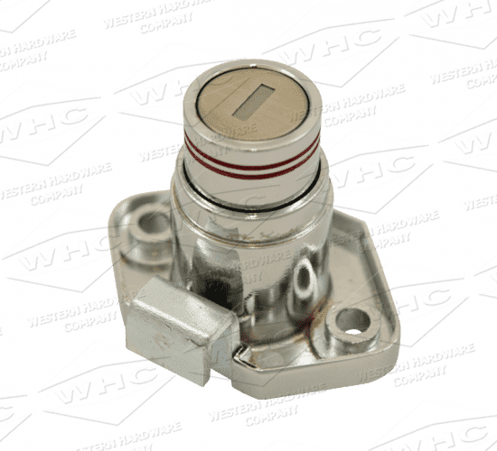 WHCDL78DB-PO pop-out push-button double-bitted lock in unlocked position